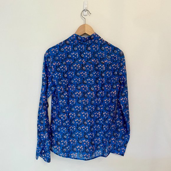 Silk Floral J.Crew Button Up Shirt - Picture 3 of 3
